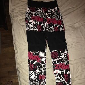 Killstar X Rob Zombie elastic waistband leggings